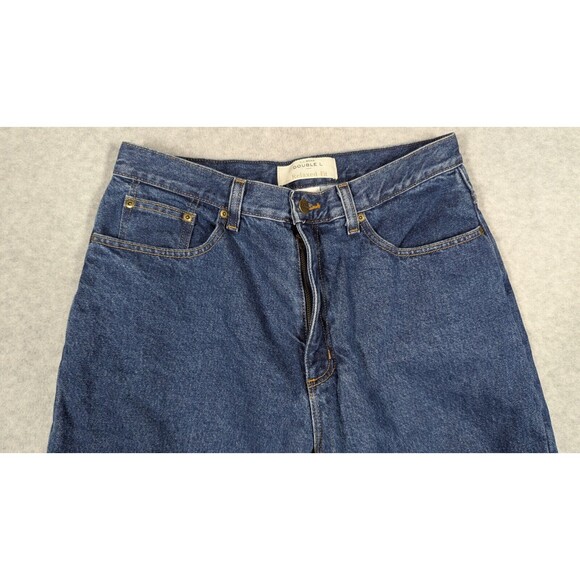 LL Bean Women Jeans 12x25 Reg Floral Flannel Lined Double L Relaxed Fit Straight - Picture 2 of 16